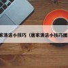 居家清洁小技巧（居家清洁小技巧图片）