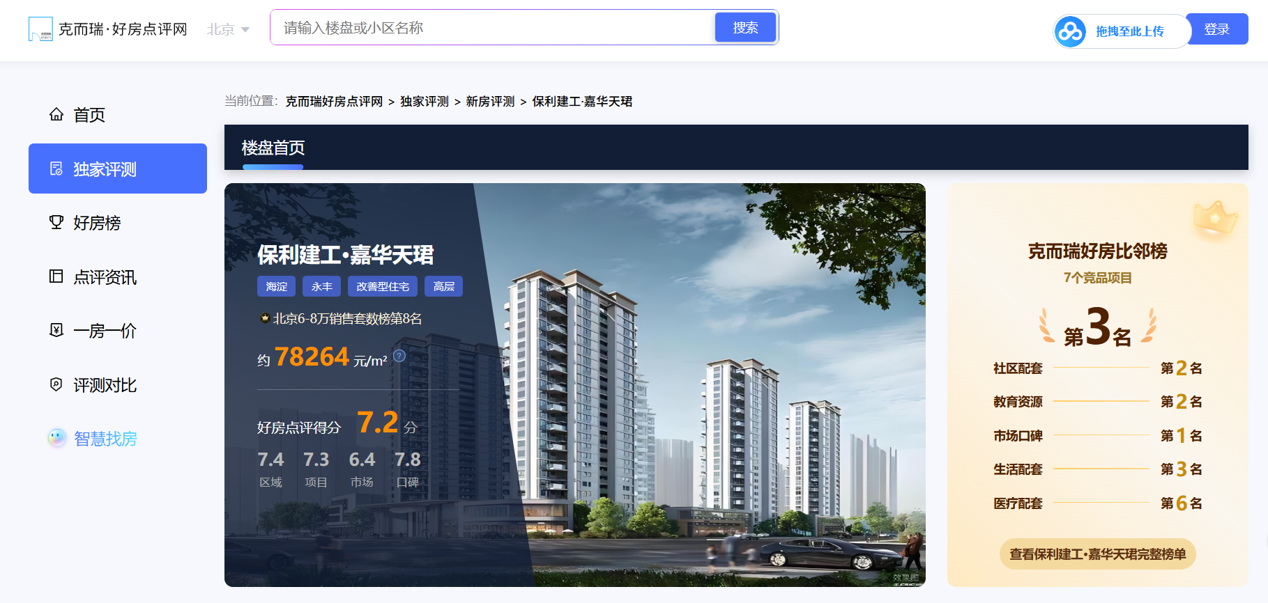 永丰板块销量领跑:保利嘉华天珺在同价位段中的真实竞争力