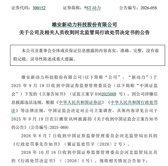 又一上市公司,罚单落地