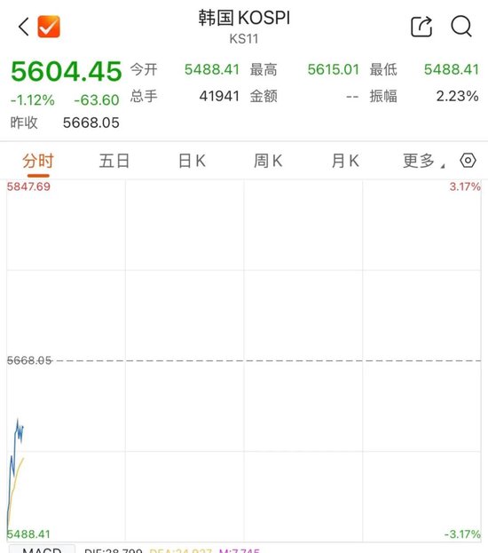 存储双雄,开盘大跌